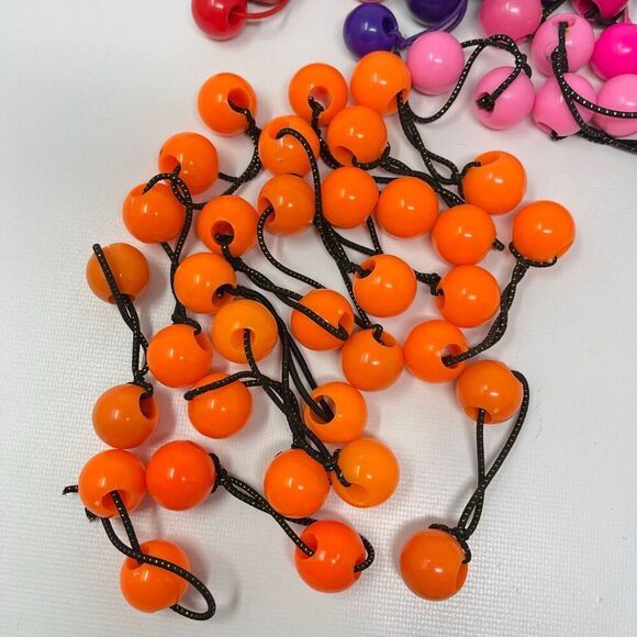 Twin Bead Hair Knocker Pony Tail Holders Bubbles Balls Tie Backs Lot of 156 Sets